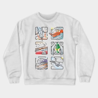 Travel Icons Crewneck Sweatshirt